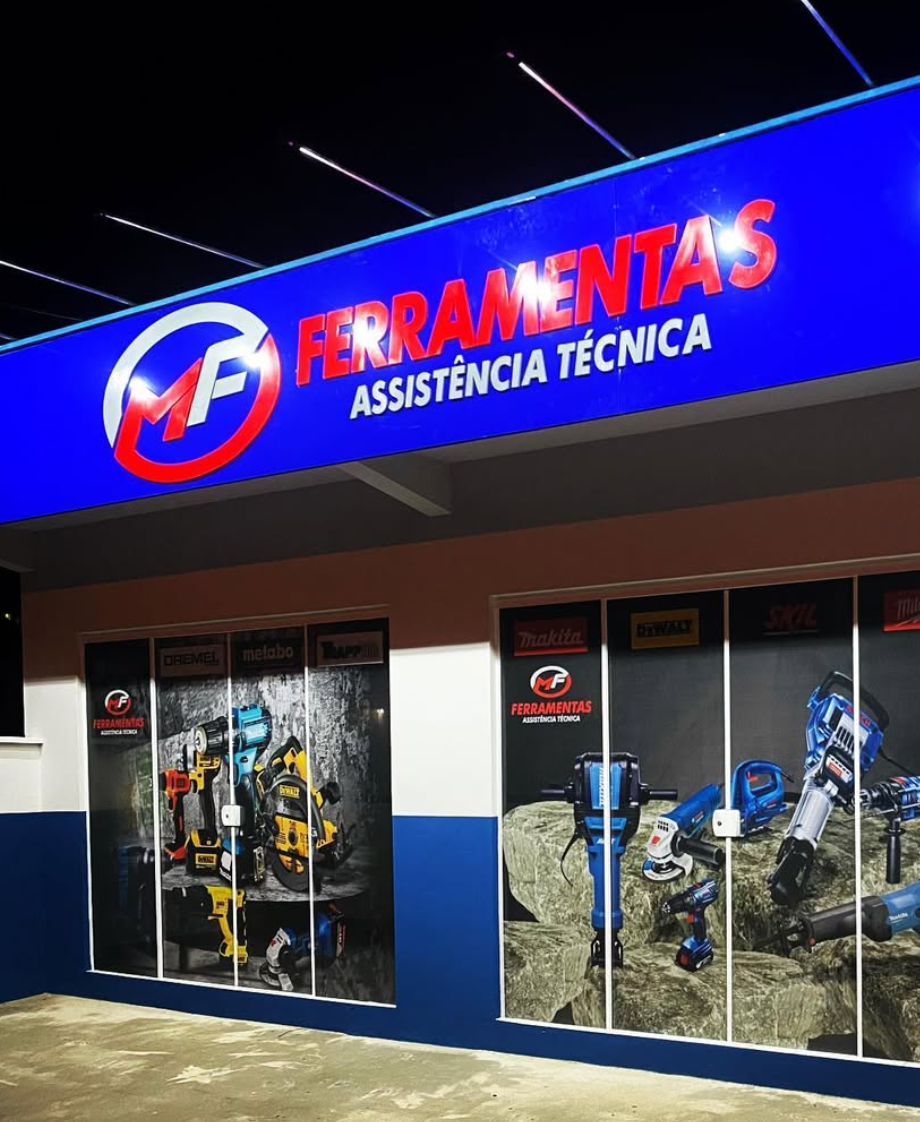 Fachada da loja MF Ferramentas em Tubarão/SC